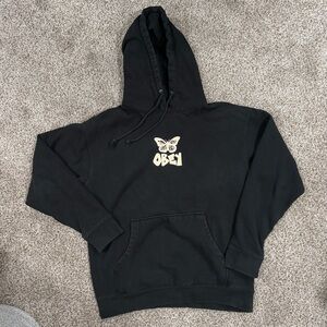Obey Black Hoodie with Graphic